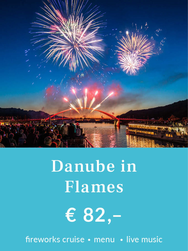 Donau in Flammen Abfahrt Vilshofen (Feuerwerksfahrt)