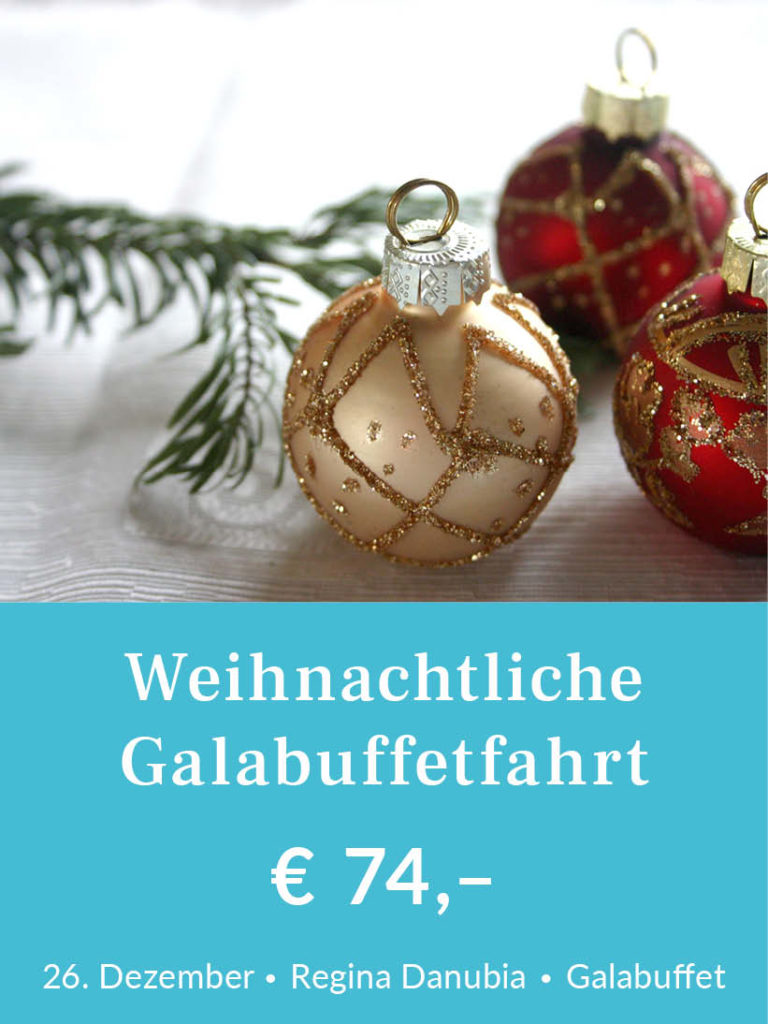 Weihnachtliche Galabuffetfahrt Passau
